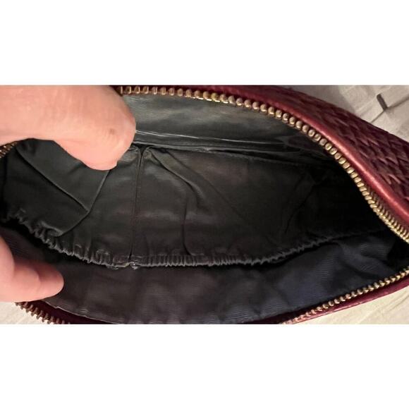 Elliot and Lucca Red Leather Weaved Bag - Picture 5 of 10